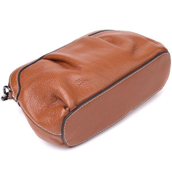 Жіноча сумка з драпіруванням з натуральної шкіри Vintage 22895 22895 фото