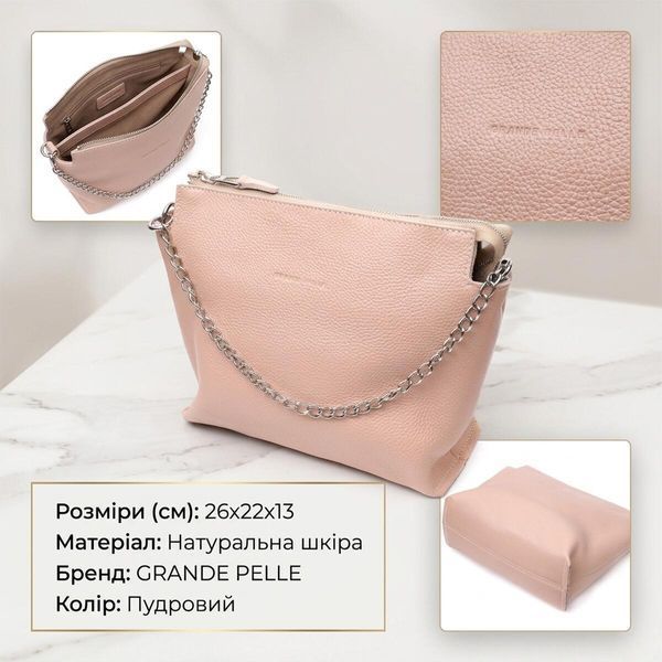 Оригінальна жіноча сумка з натуральної шкіри GRANDE PELLE 11695 11695 фото