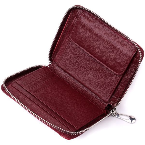 Практичний гаманець для жінок із натуральної шкіри ST Leather 22450 Бордовий 22450 фото