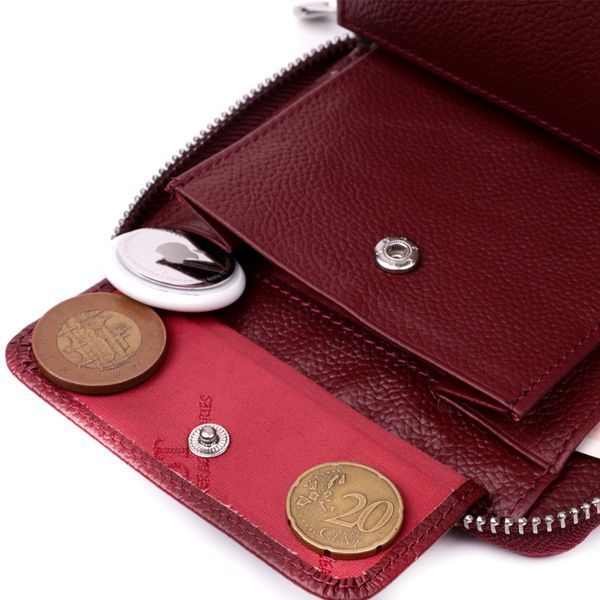 Практичний гаманець для жінок із натуральної шкіри ST Leather 22450 Бордовий 22450 фото