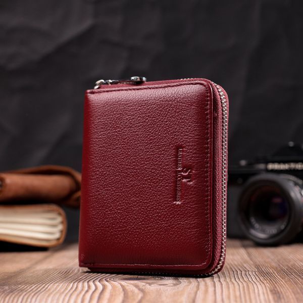 Практичний гаманець для жінок із натуральної шкіри ST Leather 22450 Бордовий 22450 фото