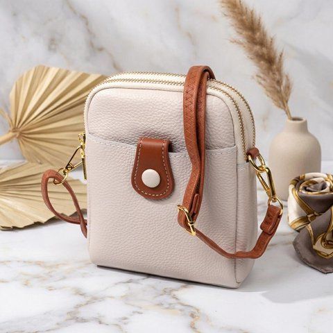 Стильна сумка трапеція для жінок із натуральної шкіри Vintage 22270 Біла 22270 фото