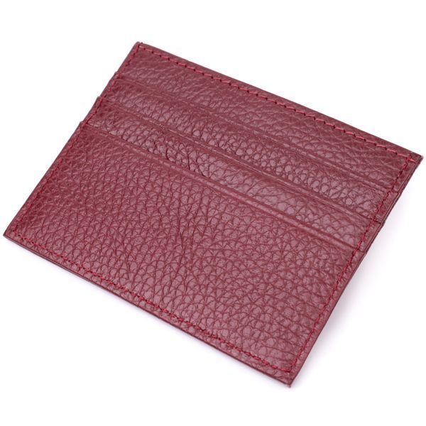 Практичний кард-кейс із натуральної шкіри ST Leather 22446 Бордовий 22446 фото