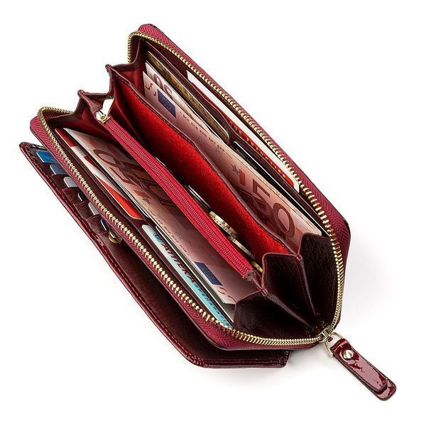 Гаманець жіночий ST Leather 18434 (S7001A) на блискавці Бордовий 18434 фото