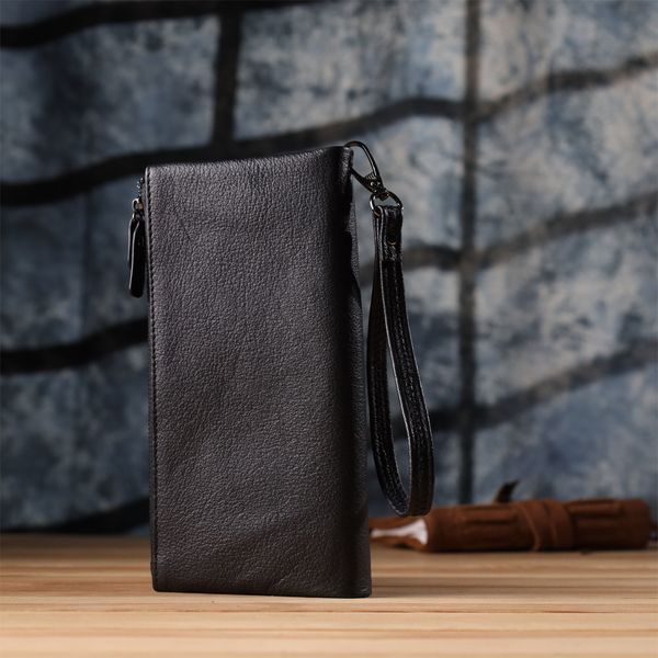 Практичний шкіряний гаманець на три відділення ST Leather 23111 Чорний 23111 фото