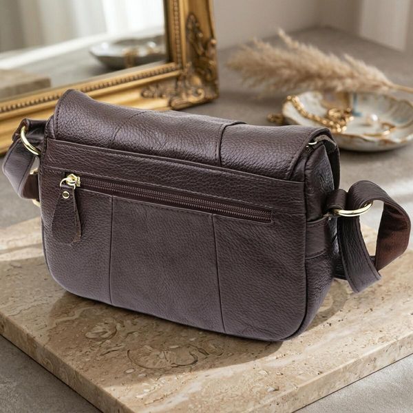 Сумка з натуральної шкіри для жінок Vintage 22973 Коричневий 22973 фото