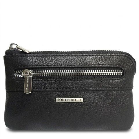 Ключниця Tony Perotti New Contatto з натуральної шкіри 359L nero (90418) Чорна 90418 фото